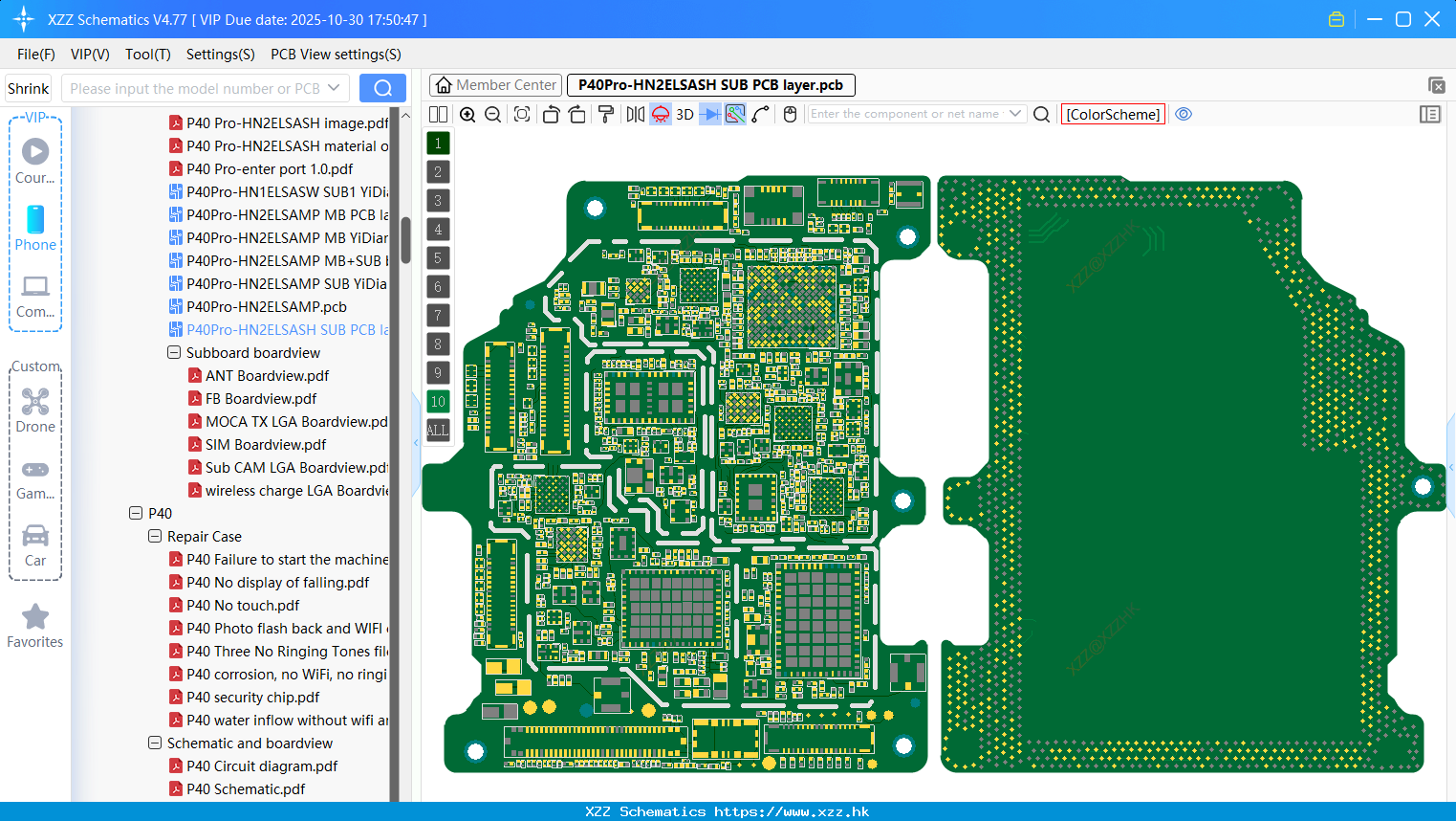 Huawei P40Pro-HN2ELSASH SUB PCB Layer